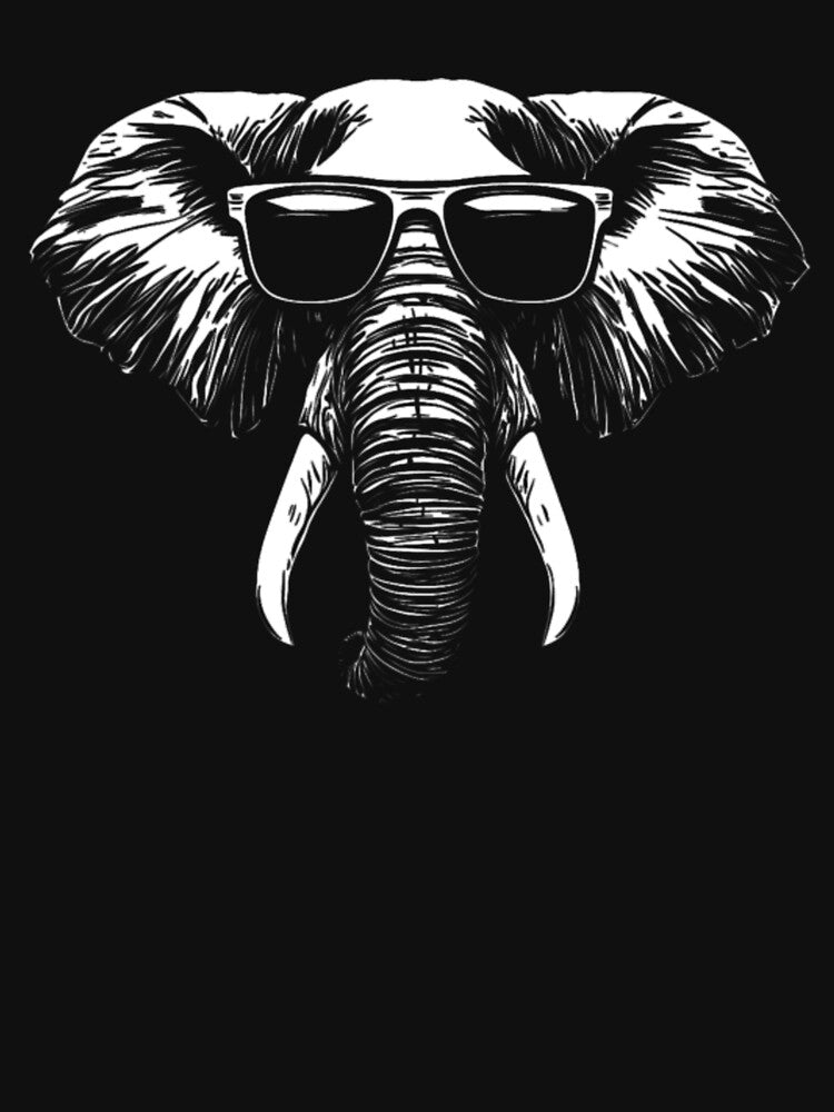 Elephant Wearing Sunglasses by gusmanvinagetti