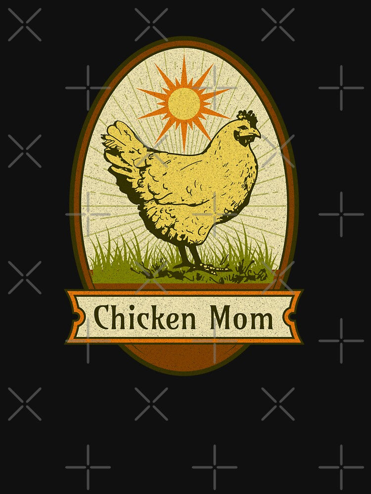 Vintage Chicken Mom Cute Hen by Zurickdesigns