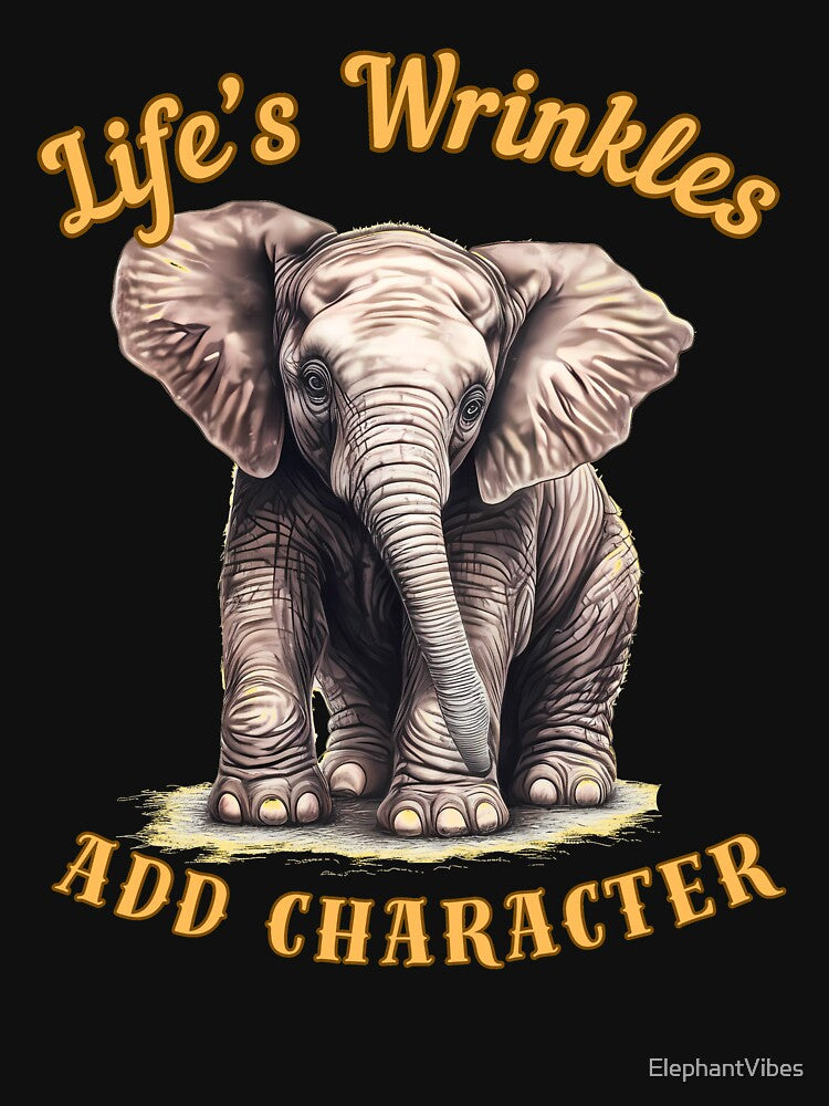 Life’s Wrinkles Add Character. watercolor elephant by ElephantVibes