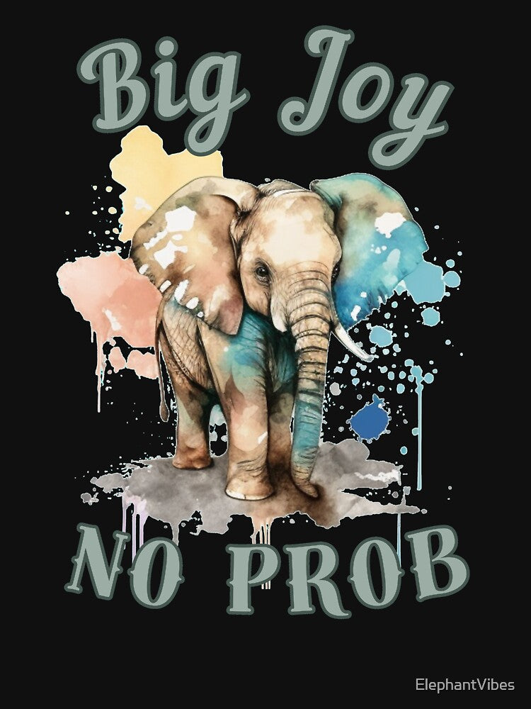 Big Joy, No Prob. elephant head by ElephantVibes