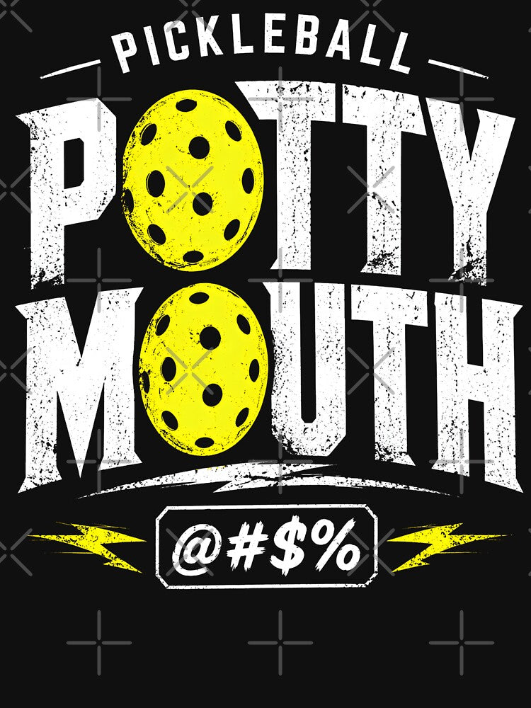 Pickleball Potty Mouth – Funny Pickleball Player Humor by THREE LITTLE BEANS