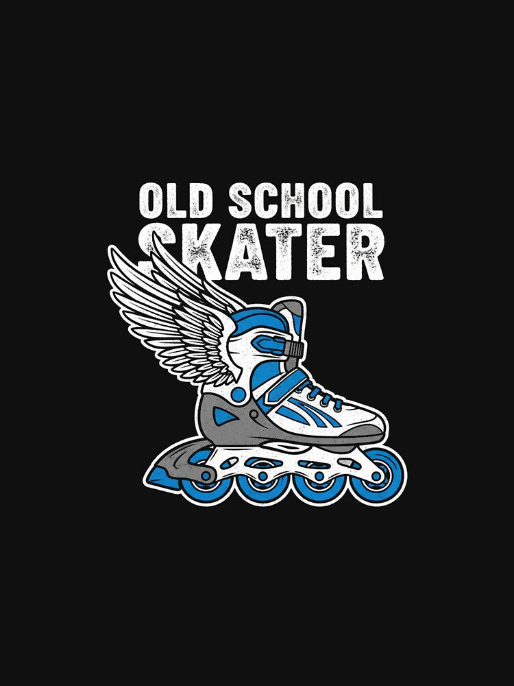 Old School Winged Rollerblade Skater Retro 90s Grunge by Merchifyme2000