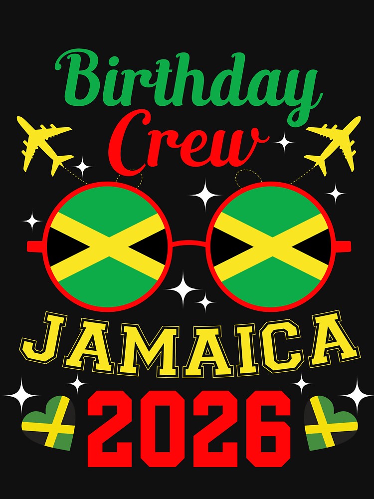 Birthday Crew Jamaica 2026 Vacation Party Matching Squad by SakuraPxl