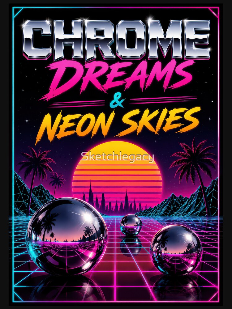 Chrome Dreams & Neon Skies by Sketchlegacy