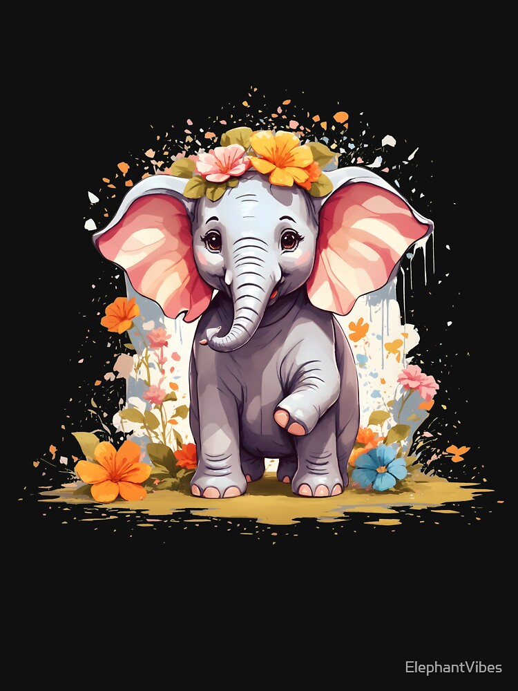 Happy Elephant by ElephantVibes