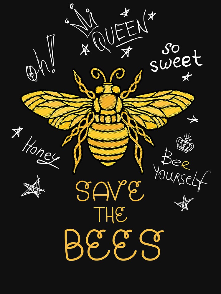 Save the Bees Graffiti Apiary Funny Beekeeper Earth Day by ujgbnx