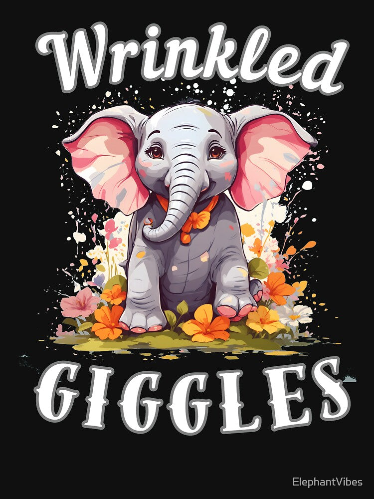 Wrinkled Giggles. watercolor elephant by ElephantVibes