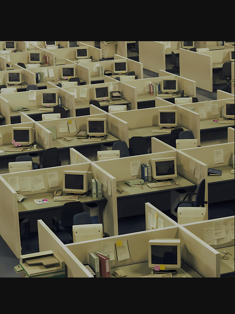 Liminal Space Infinite Cubicle Office by mxelmurwemb46