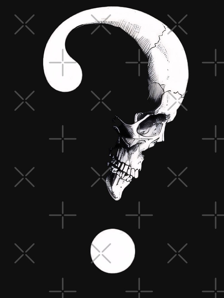 Question mark skull by BugiDesignArt