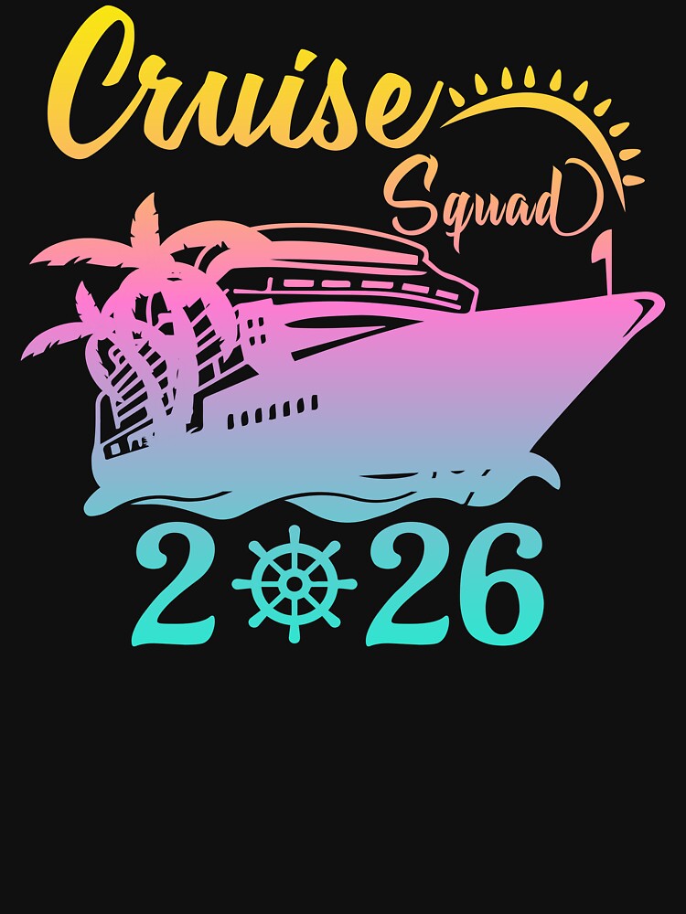 Cruise Squad 2026 Family Vacation Trip Nautical Art by PixelWaveBD