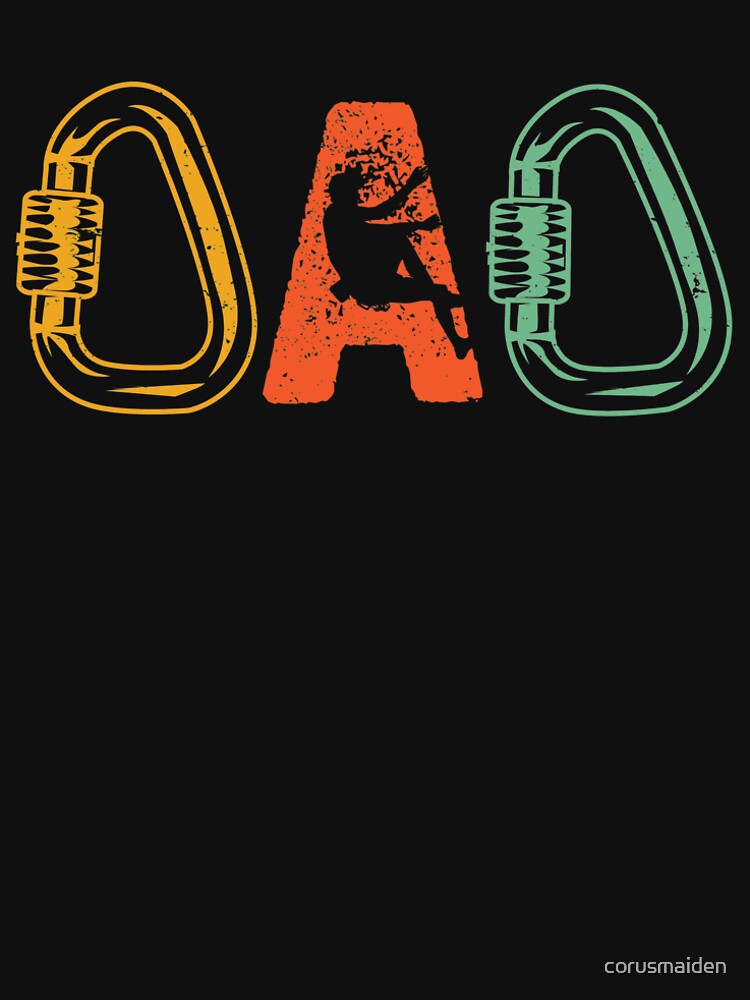 Dad Rock Climbing Shirt - Mountain Climbing Tools - Rock Climber Gift - Cool Rock Climber Shirt - Bouldering Shirt - Mountaineering by corusmaiden
