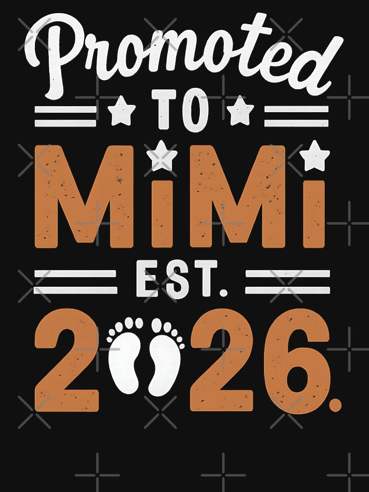 Promoted To Mimi Est 2026 Grandparents Baby Announcement by BakeryDozen