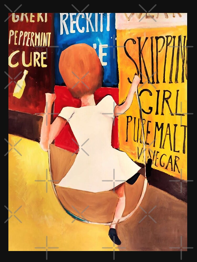 People Classic Skipping Girl Charles Blackmans Vintage Style Art by LouisetamblArts