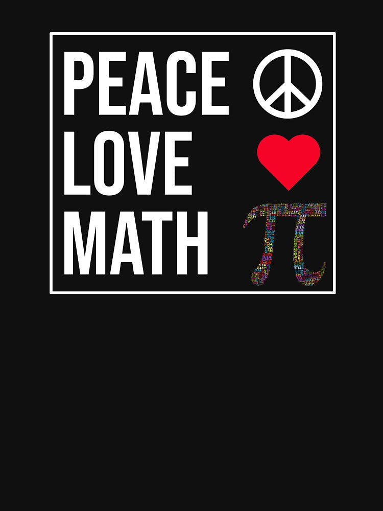 Peace Love Math by CatArtStore