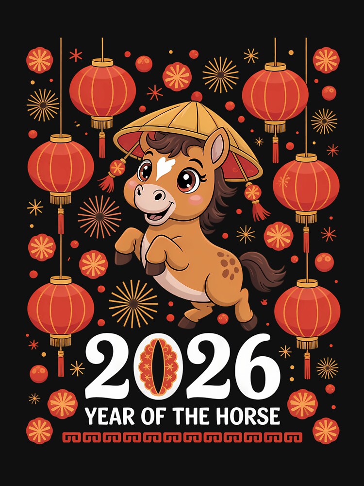 Year Of The Horse 2026 Lunar New Year Chinese New Year by blueyeeti