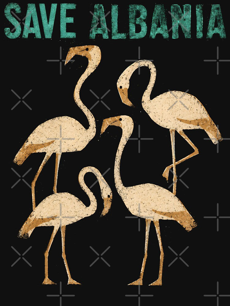 Save Albania Flamingo Conservation Protest by Victor Shadehorn