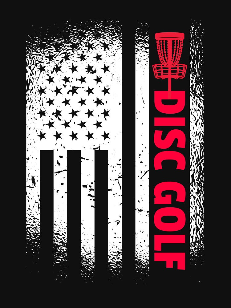 Disc Golf American Flag Frisbee Golf Patriotic Disc Golf Gear by DynamicDesign