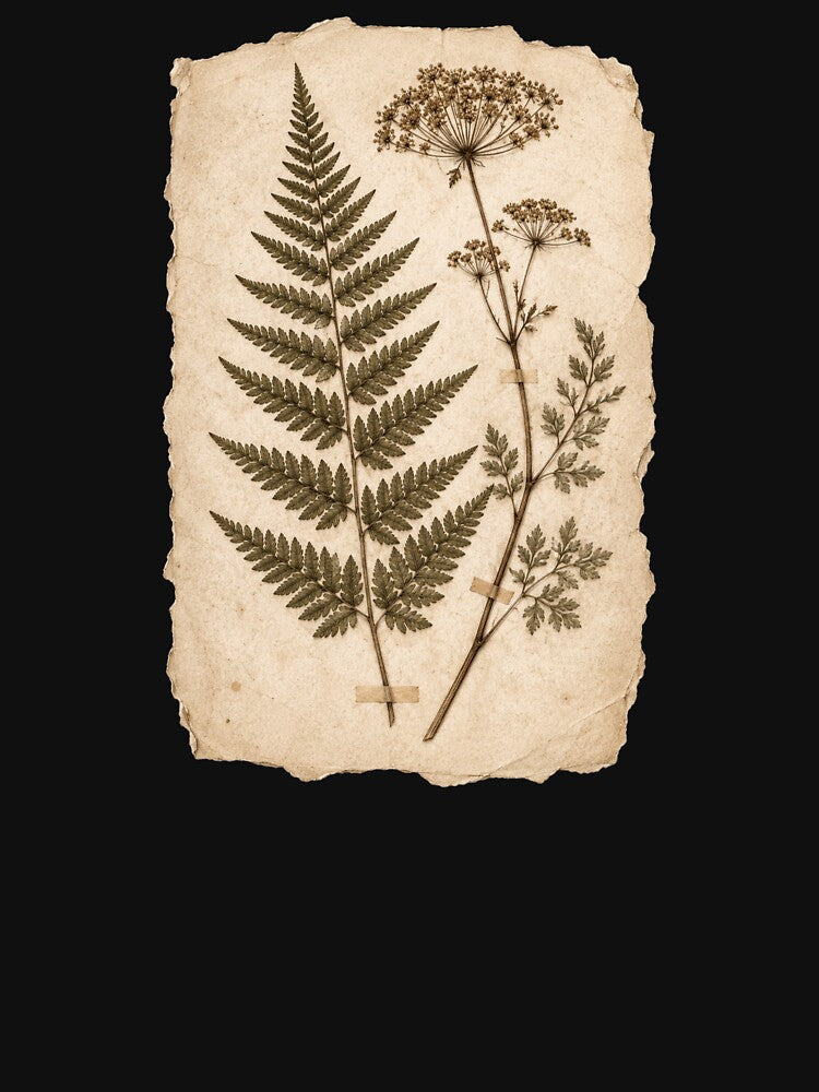 Pressed Botanical Fern & Wildflower Herbarium by Piising
