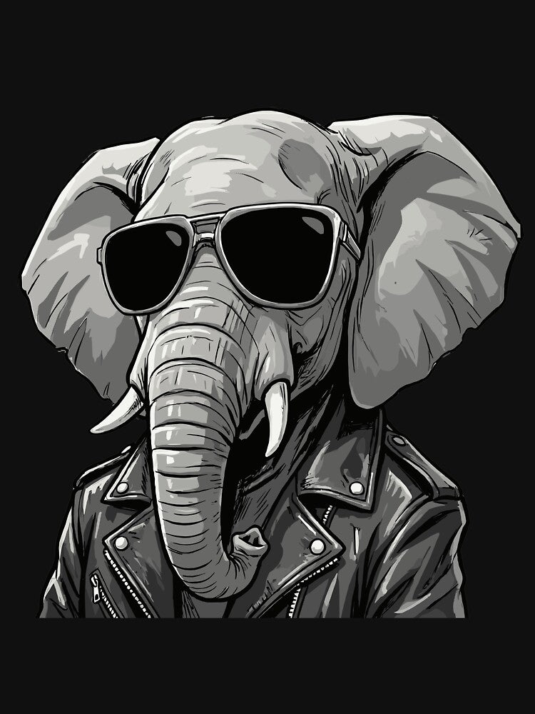 Cool Elephant Wearing Sunglasses by UniTeeCo
