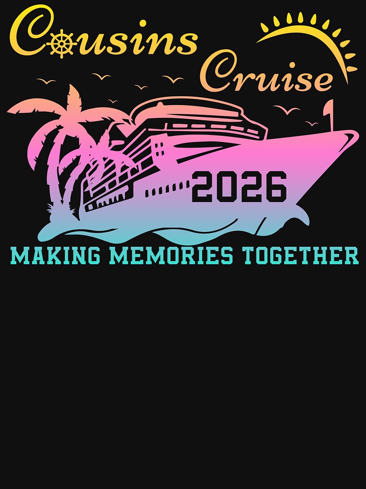 Cousins Cruise 2026 Making Memories Together Family Vacation by PixelWaveBD