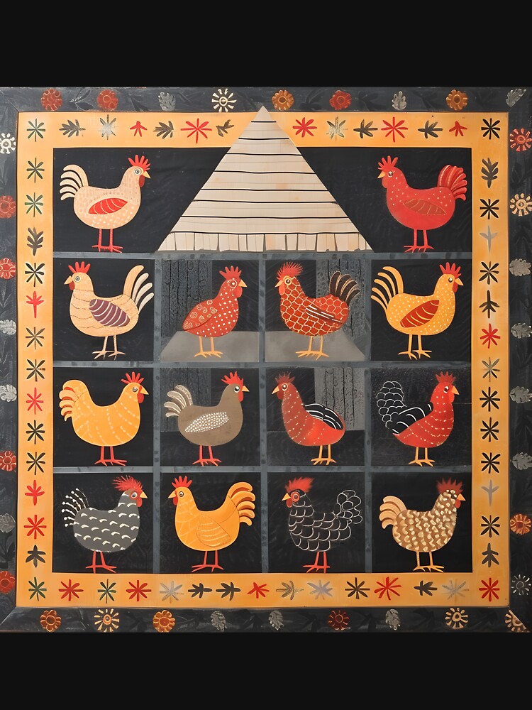 Chicken coop tile design by Folksy Living