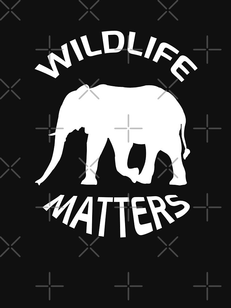 Wildlife matters design with a white elephant. protect the elephants, stop poaching! by NobelFashion