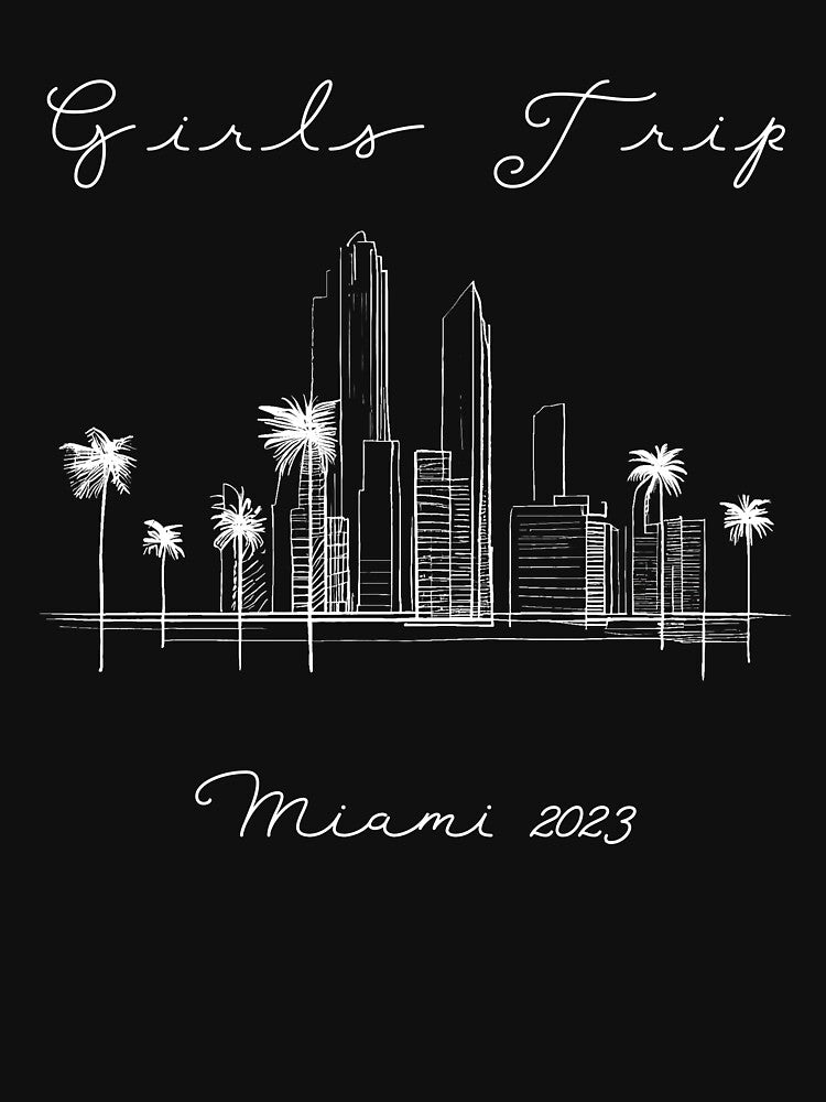 Girls Trip to Miami 2023: Glamorous Miami, Palm Trees, simple design, minimalist shapes with clean lines, modern and elegant look, stylish and classic appeal (13) by TourDePassion