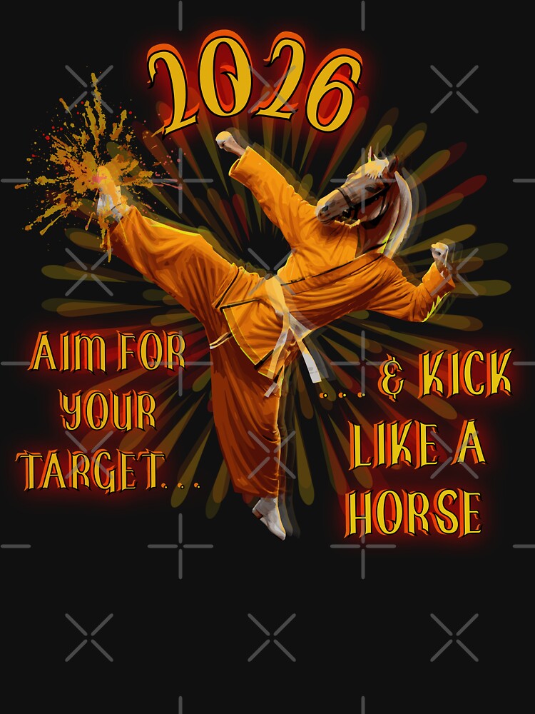 2026... AIM FOR YOUR TARGET & KICK LIKE A HORSE by FREEKNSTEIN