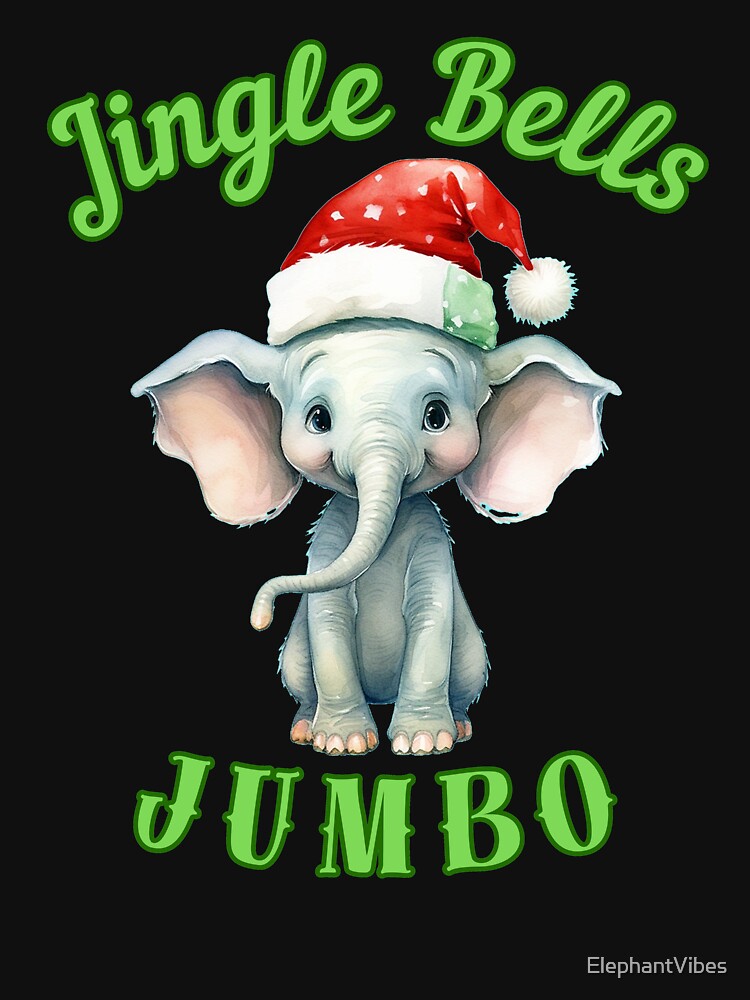 Jingle Bells Jumbo. elephant portrait by ElephantVibes