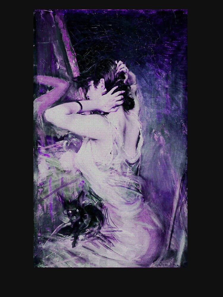 Ethereal Gothic Gal Vaporwave Art by BioDigital-Jazz