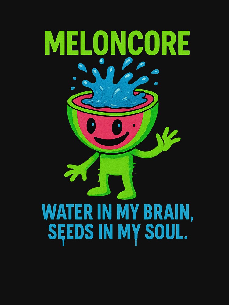 Meloncore – Brainrot Watermelon Character Surreal Meme Sticker by VisionTear