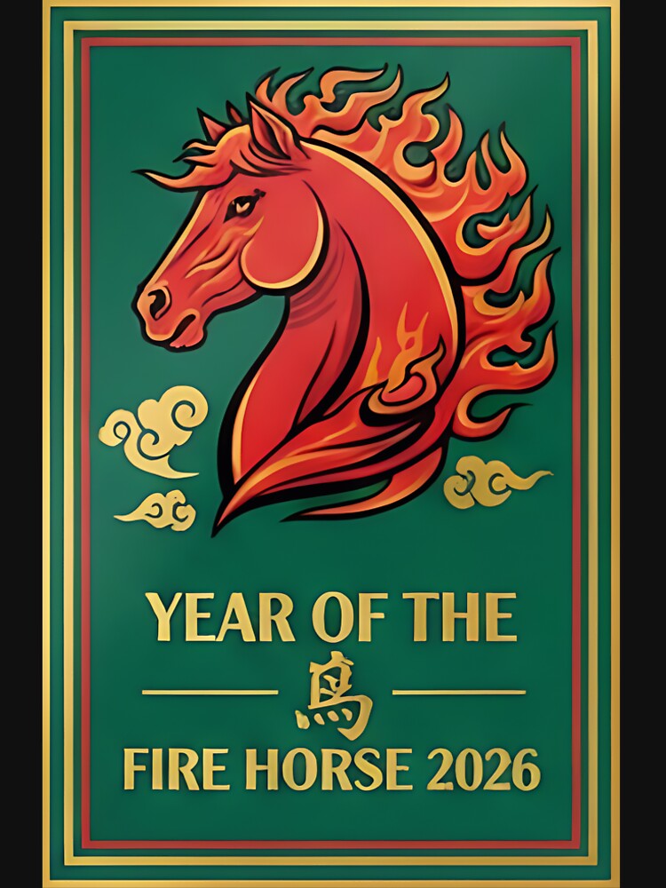 Year of the Fire Horse 2026 - Chinese Zodiac by WGZ-ARTS