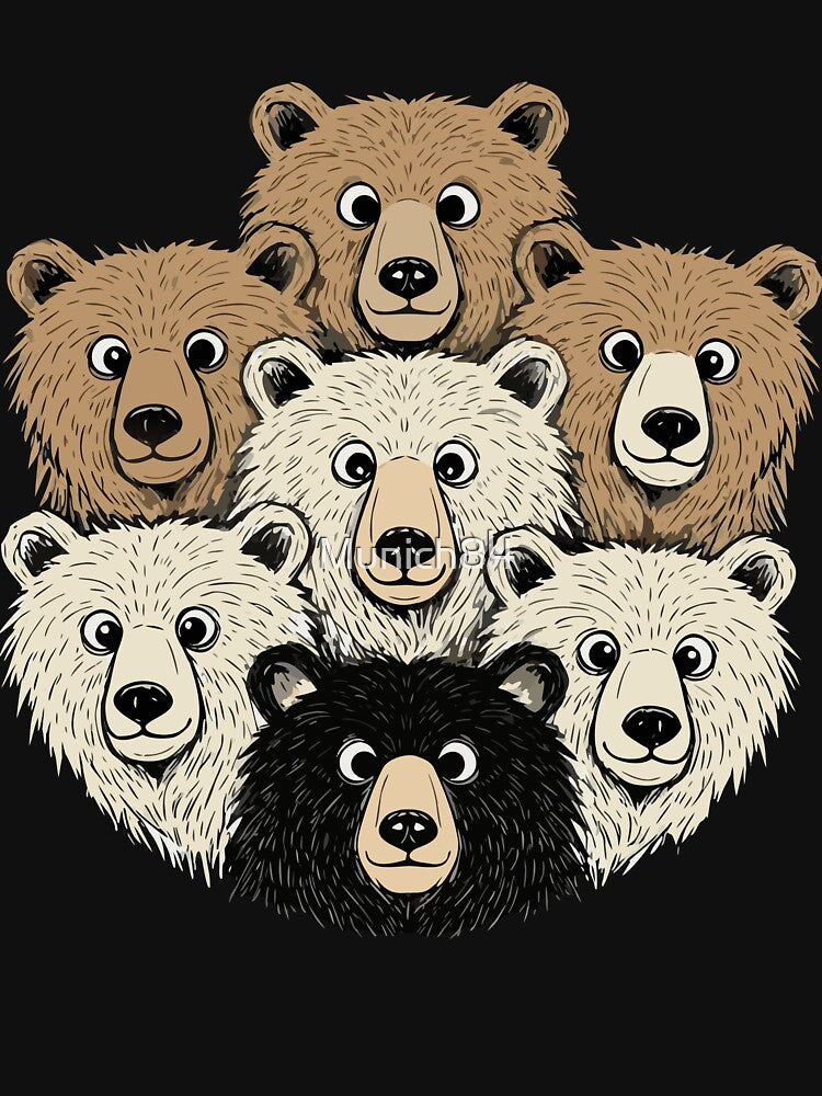 Funny Bear Gang Cartoon Heads by Munich84