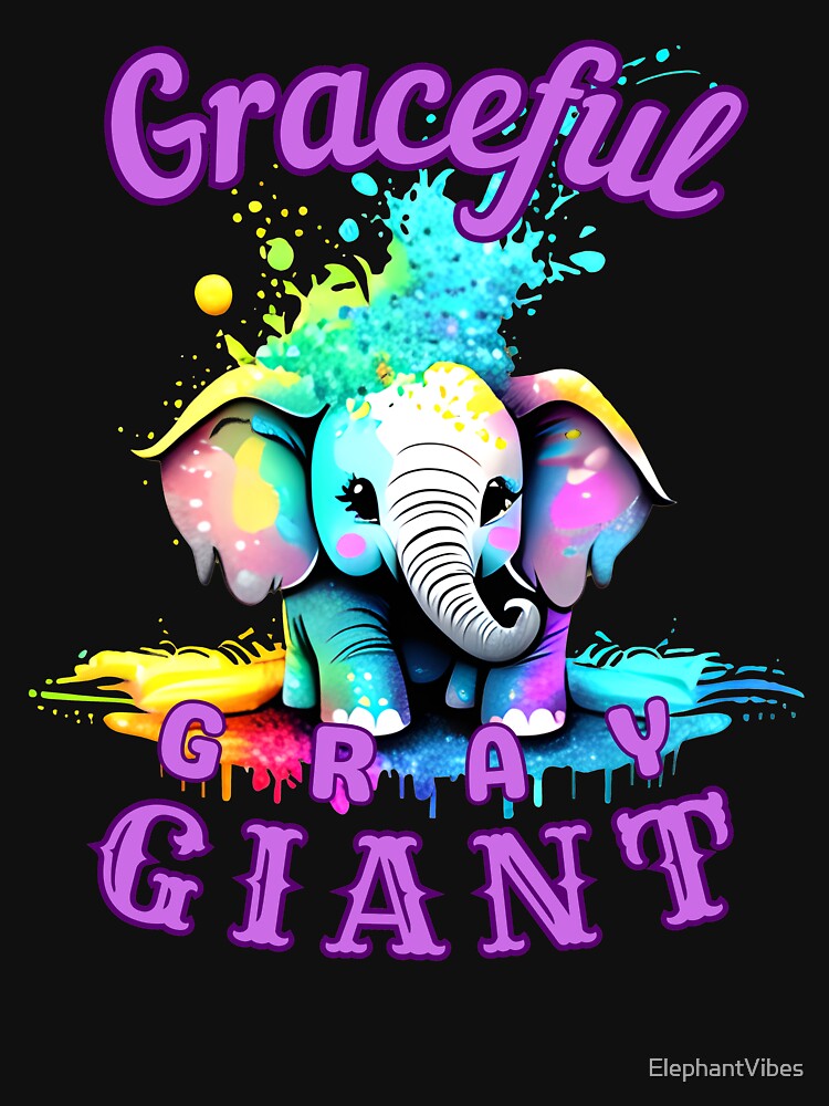 Graceful Gray Giant. elephant face by ElephantVibes