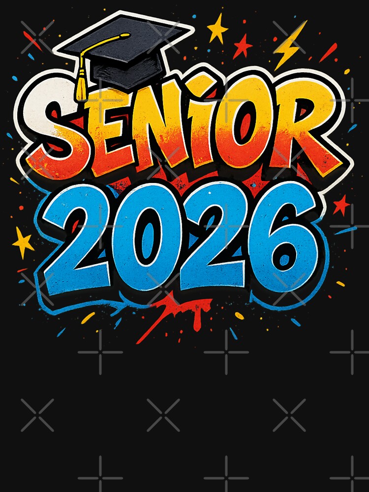 Senior 2026 Graffiti Graduation Cap T-Shirt by Mewra
