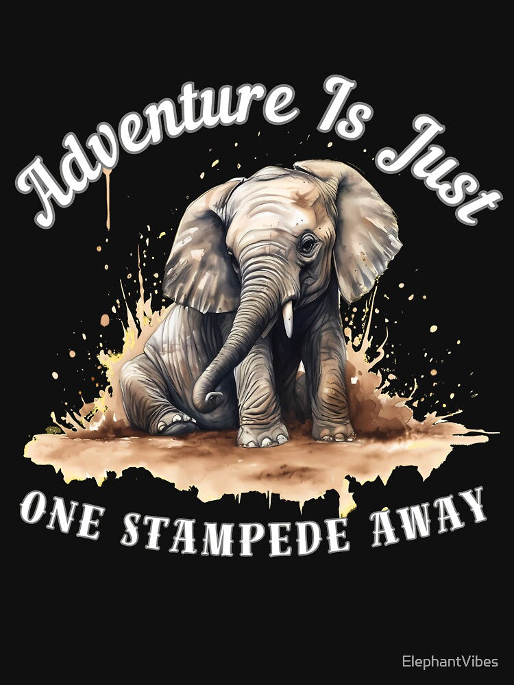 Adventure Is Just One Stampede Away. surreal elephant by ElephantVibes