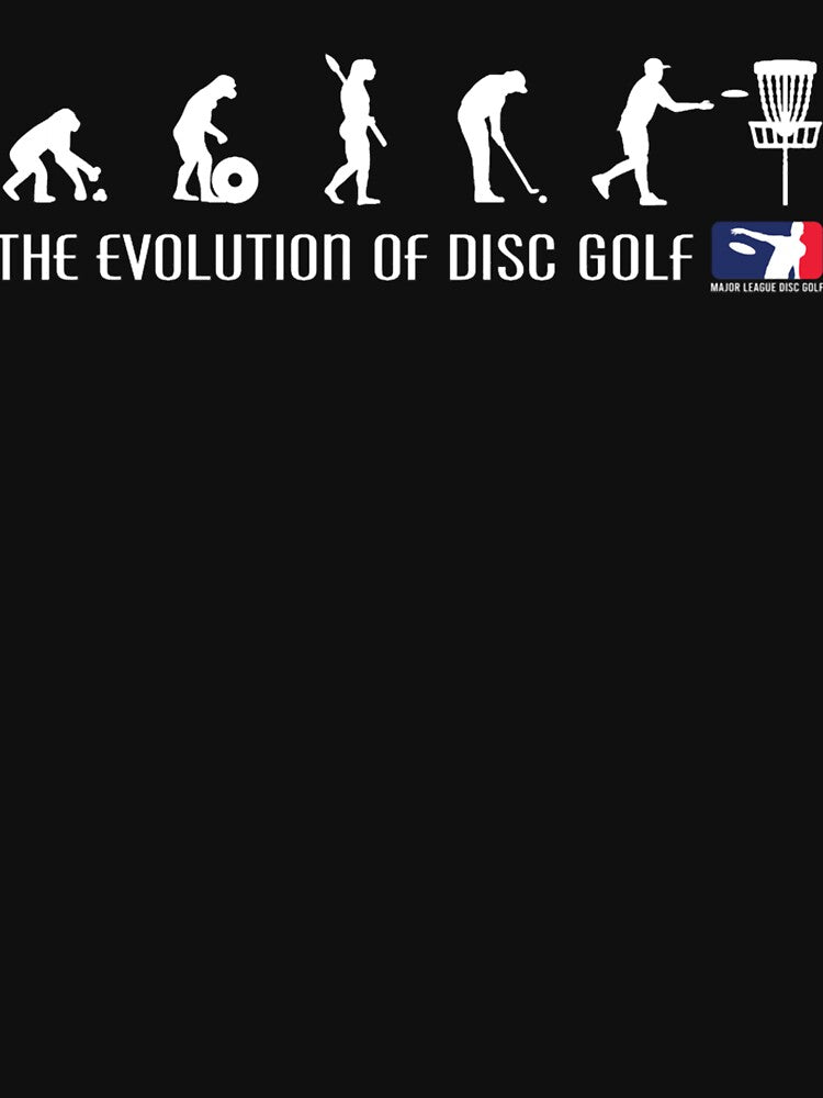 Frisbee The Evolution of Disc Golf Dark Shirts Relaxed Fit by MirLeuschke