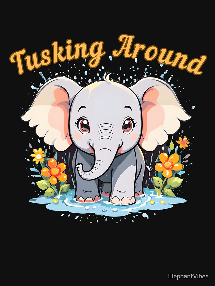Tusking Around. elephant lover by ElephantVibes