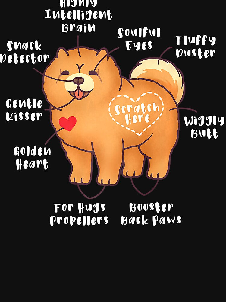 Anatomy Of A Chow Chow Dog Puppy Lover Funny by ManishDayal