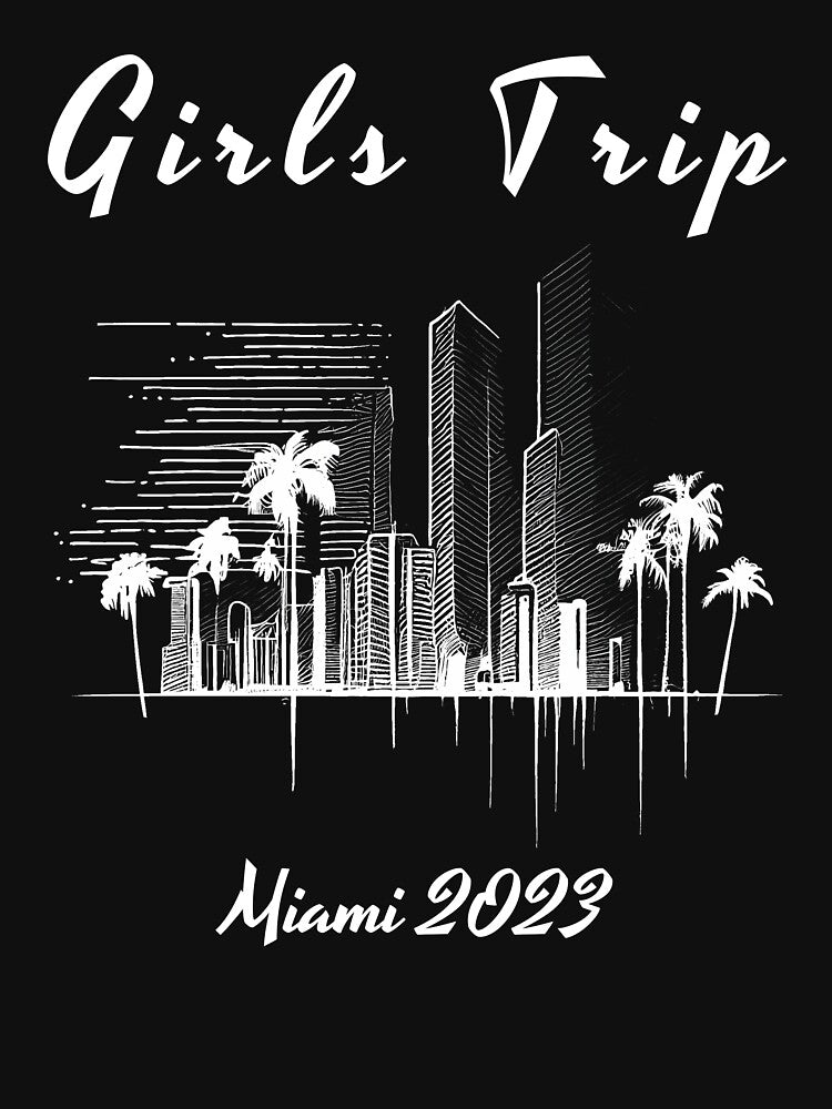 Girls Trip to Miami 2023: Glamorous Miami, Palm Trees, simple design, minimalist shapes with clean lines, modern and elegant look, stylish and classic appeal (11) by TourDePassion