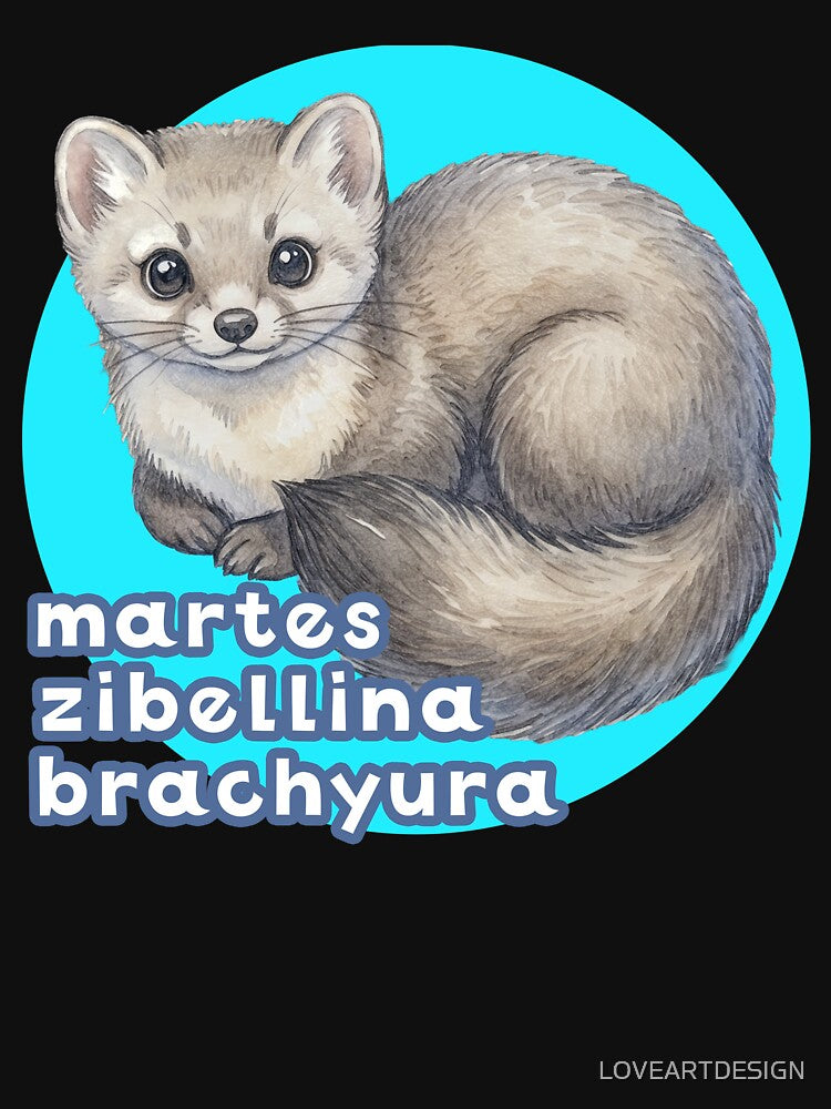 EZO sable -Martes zibellina brachyura- \ It inhabits only Hokkaido / by LOVEARTDESIGN