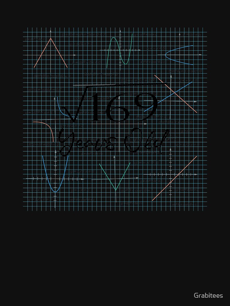 Square Root Of 169 - Funny 13th Birthday 13 Years Old Math design by Grabitees