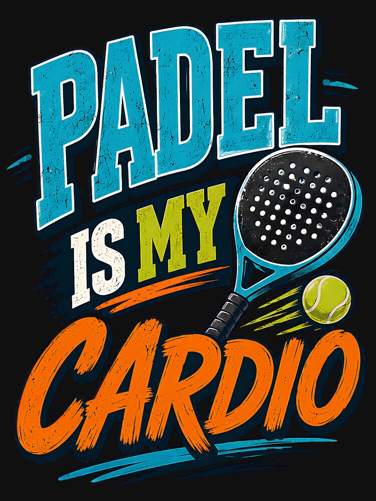 Padel Is My Cardio Funny Retro Sport by Mr Lee