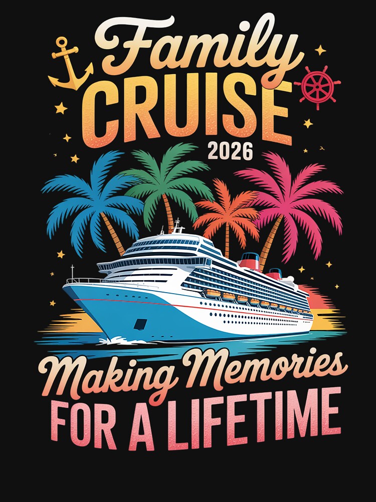 Family Cruise 2026 Family Matching Cruise Vacation by RayhendersonArt