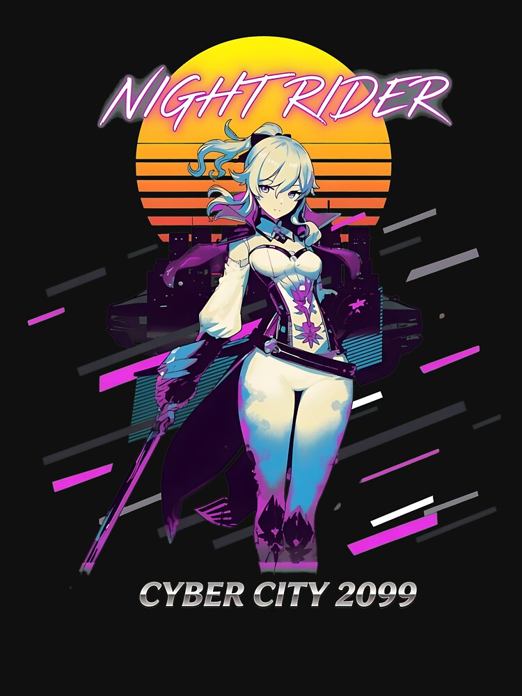 Synthwave Character Grid Style Illustration by Sleepsyndrome