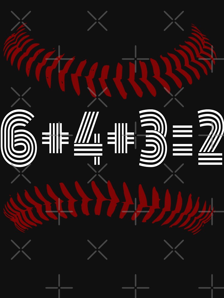 Double play 6+4+3=2 Baseball Math Double Play Funny Baseball Player Gift by ARTZ84