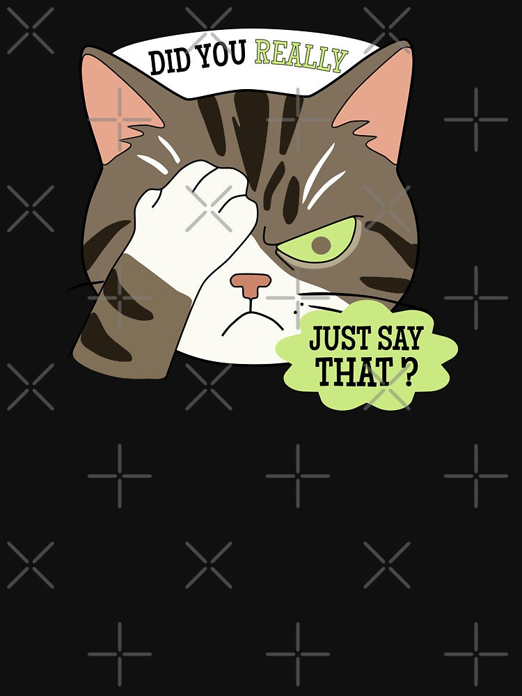 Cat One Eye Paw Did you really Just Say That Expression by Senthamizh
