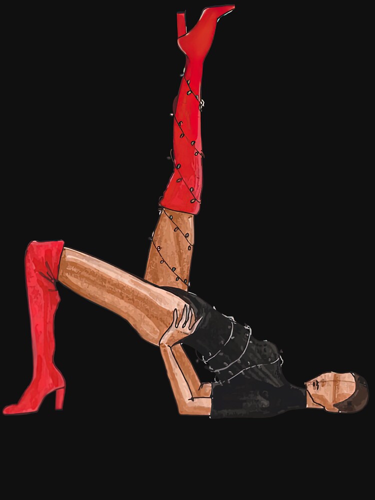 Girl Fashion Illuastration Red Boots by MicholeBrown