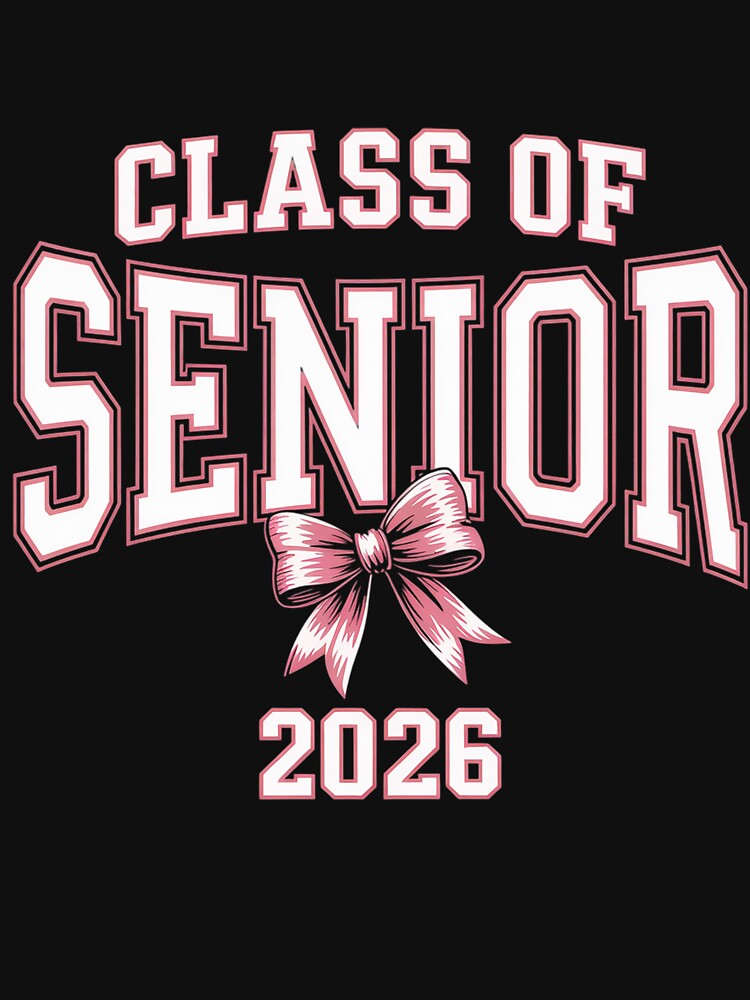 Class Of 2026 Senior Pink Coquette Bow Graduatio by DianaStantzo