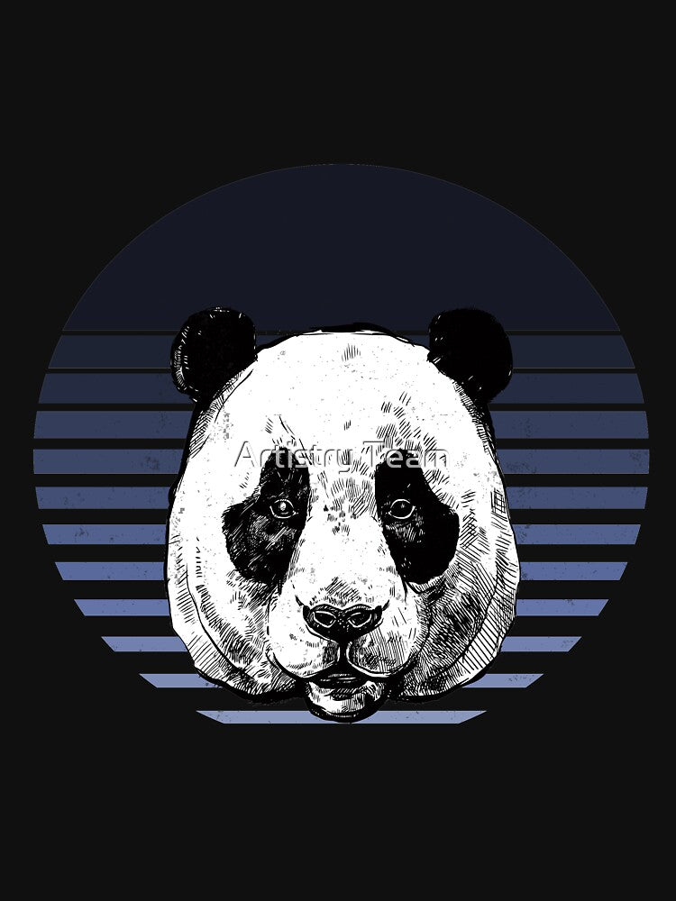 Cute Panda Vintage Bleu Style by Artistry Team